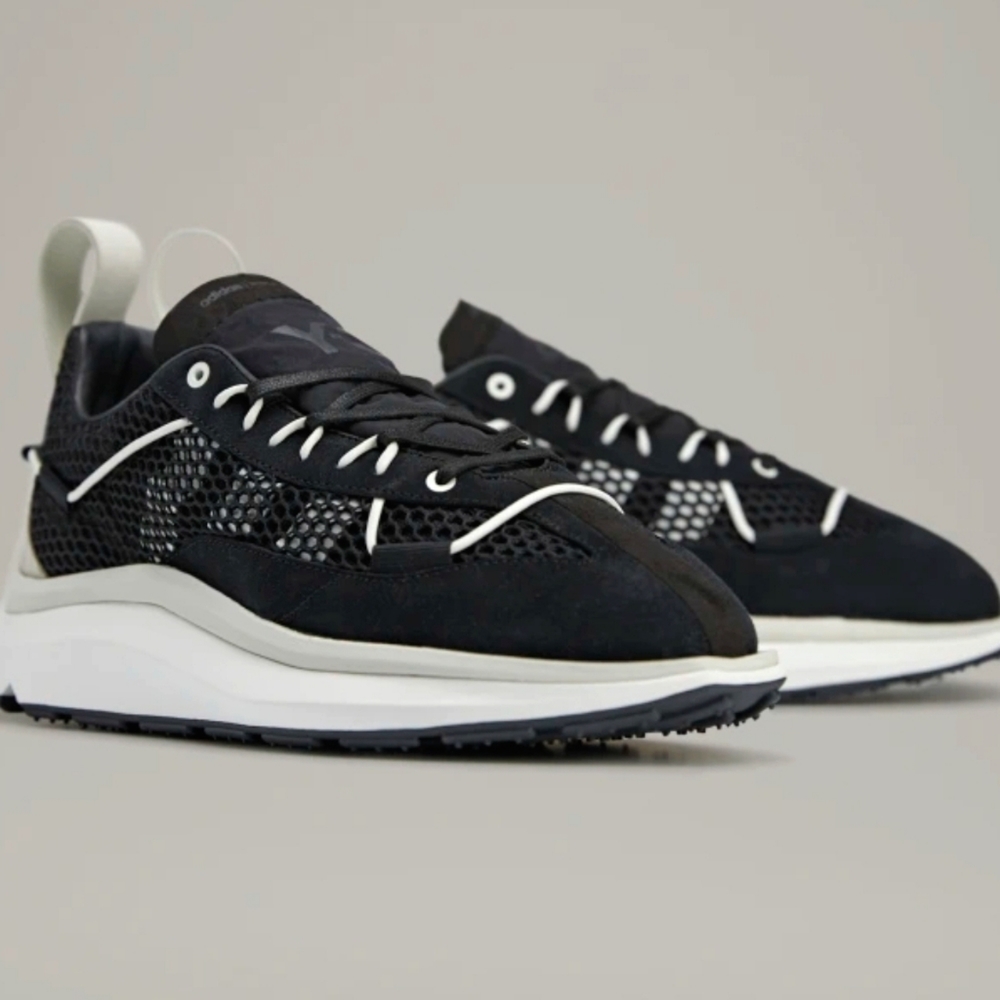 Adidas Y-3 Shiku Run US 9 Black Core White Orbit Grey Yohji Yamamoto Qasa 350 JP